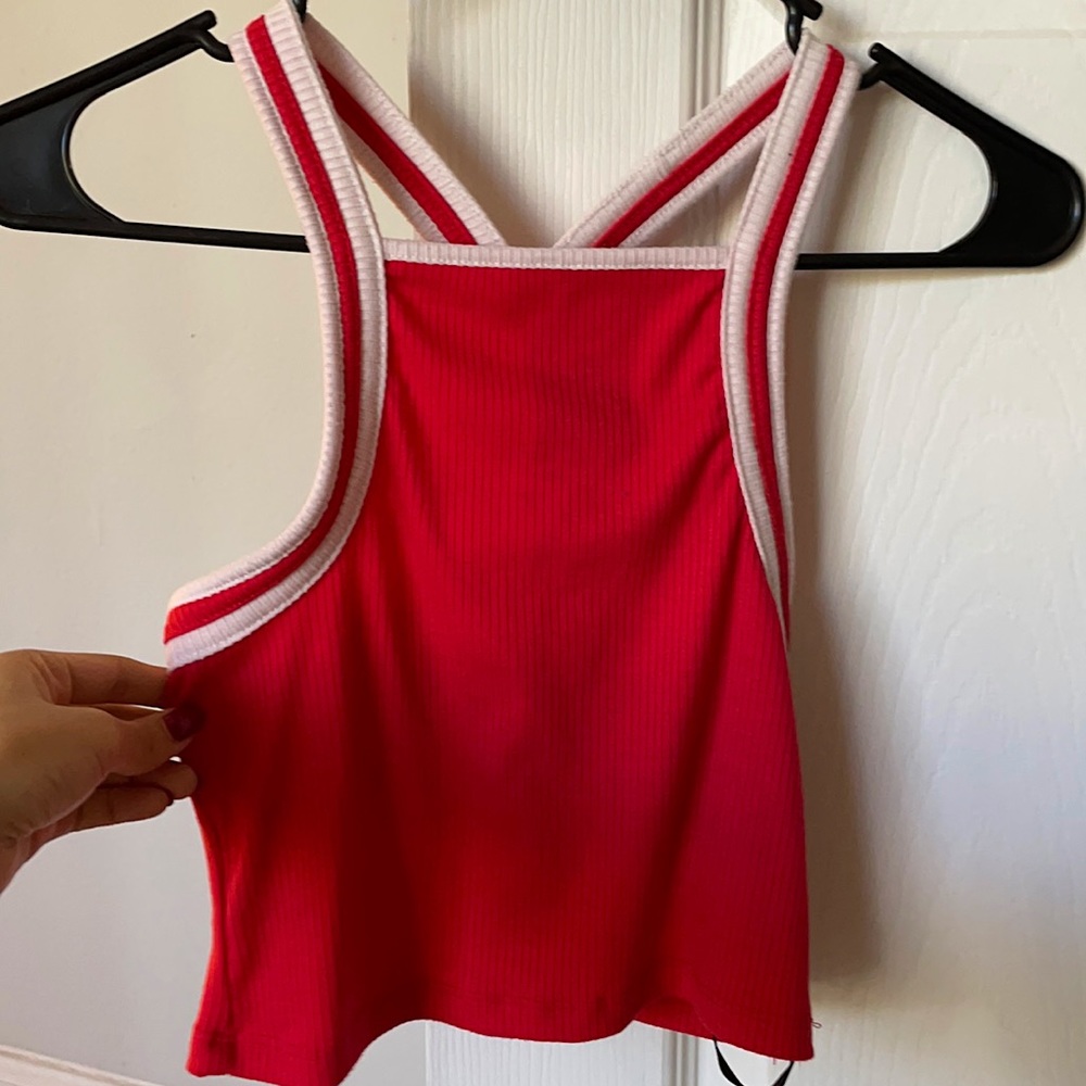 Red & white crop top (Forever 21)